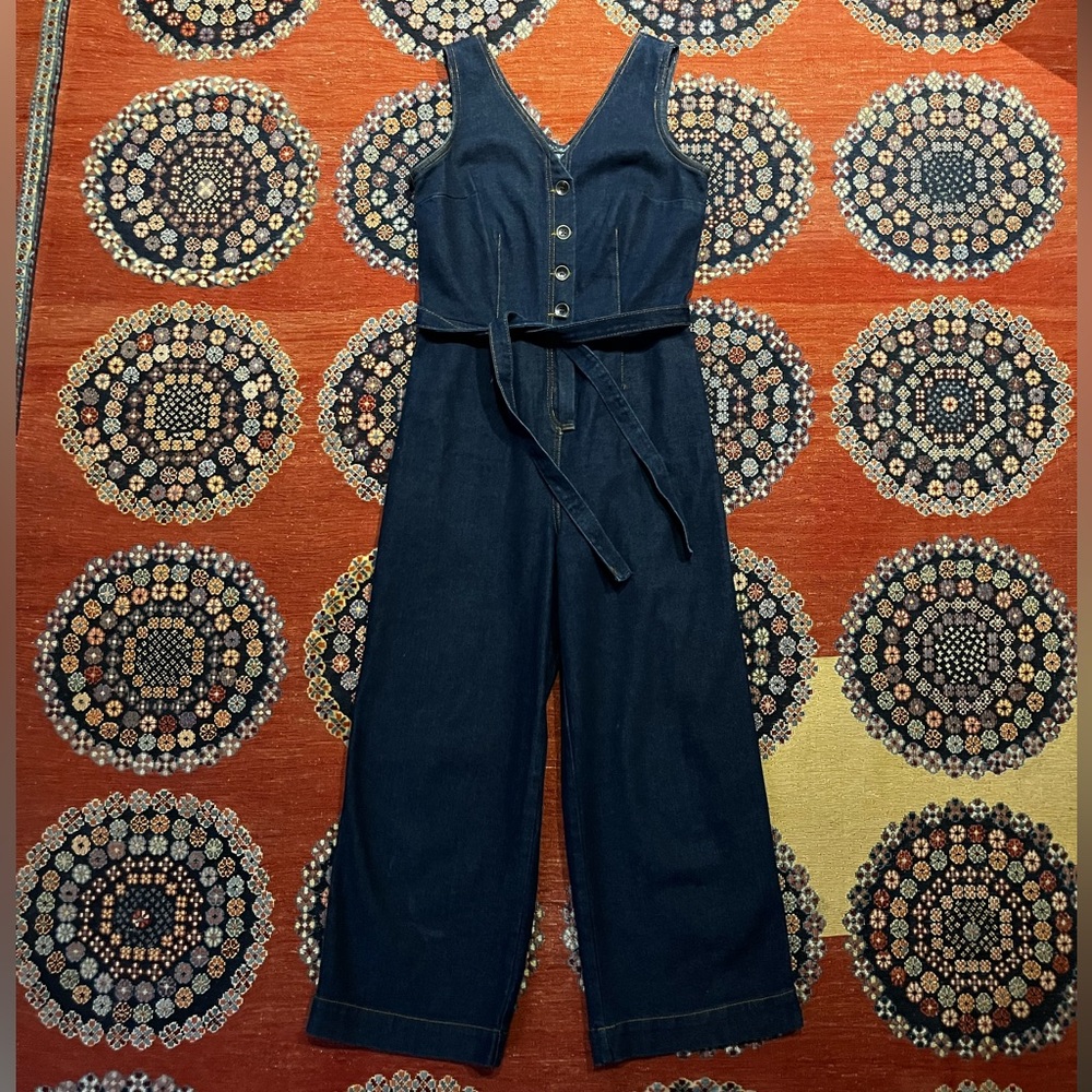 Universal Thread Indigo Denim Jumpsuit